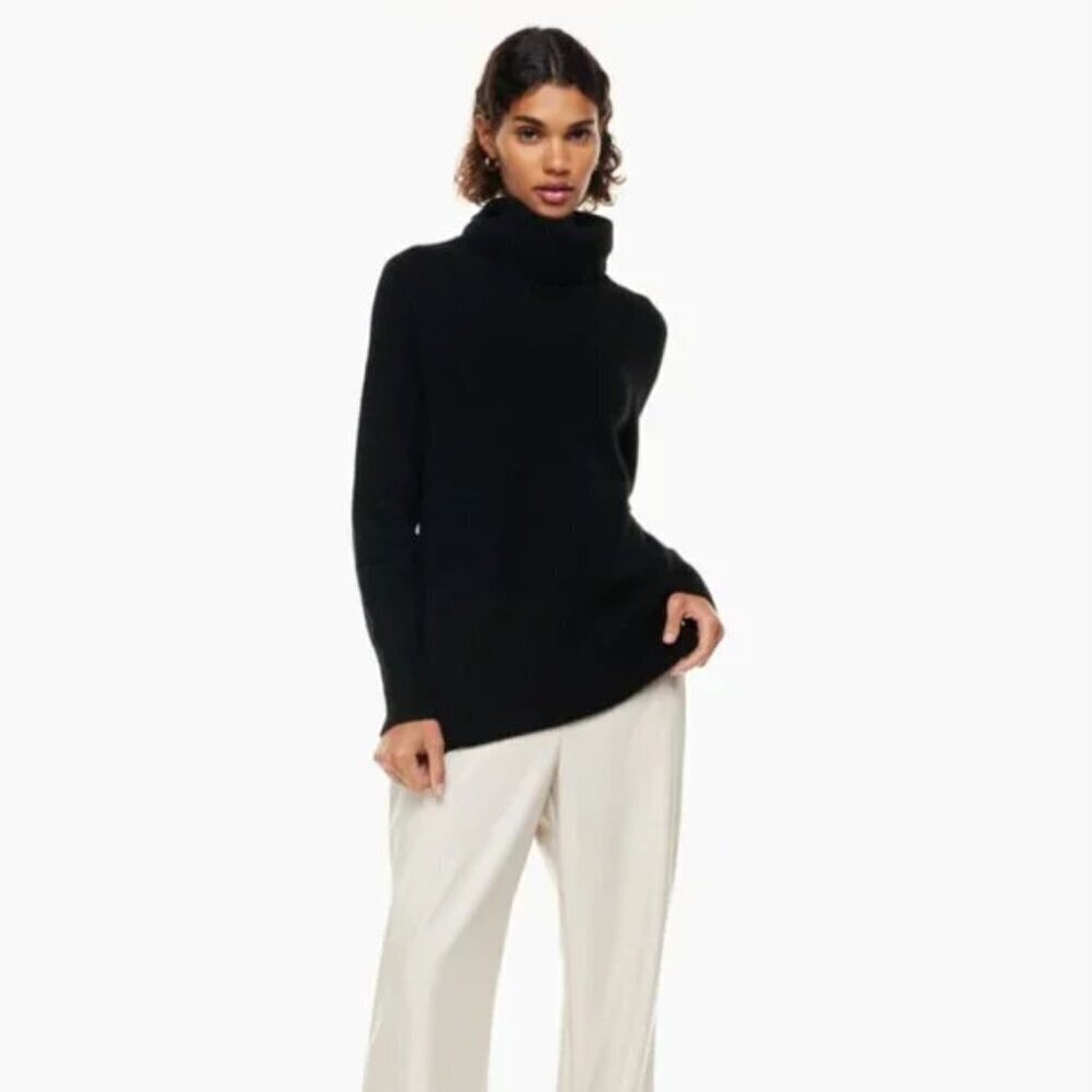 Aritzia Group by Babaton Plutarch Sweater Alpaca Turtleneck Black Medium